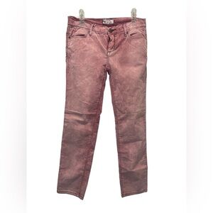 Free People Cord Roller Straight Leg Size 27 Washed Pink Women’s Pants